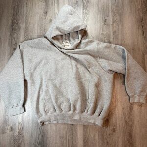 Vintage Ultra Fleece Hoodie Mens XL Gray Pullover Fleece Sweatshirt USA 90s